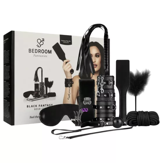 Secret Pleasure Chest - haladó BDSM készlet - 14 részes (fekete)