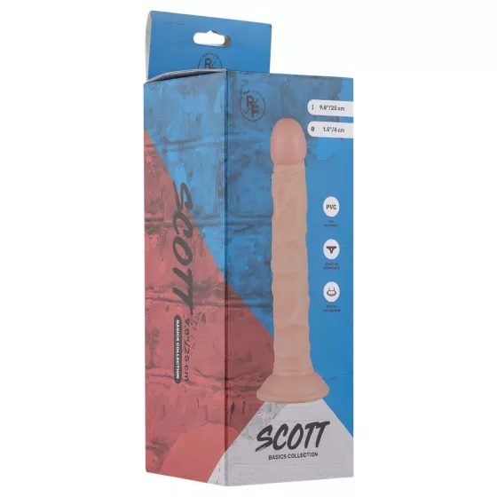 Real Fantasy Scott - élethű dildó - 25 cm (testszínű)