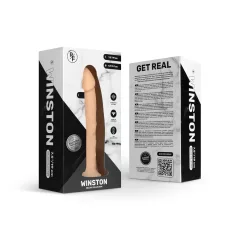   Real Fantasy Winston - tapadókorongos vibrátor - 19 cm (natúr)