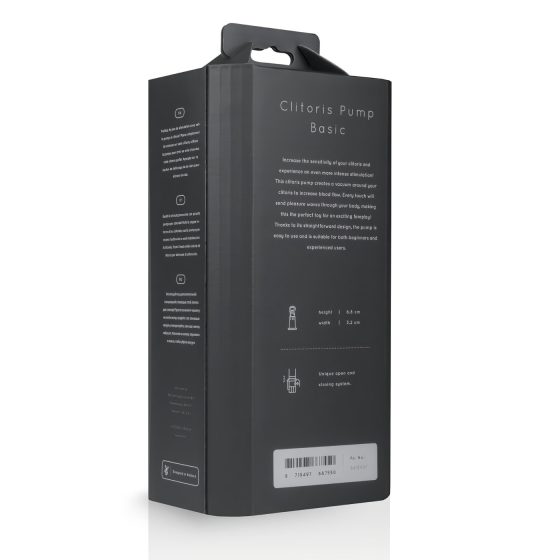 Saiz Basic - klitorisz pumpa (átlátszó-fekete)