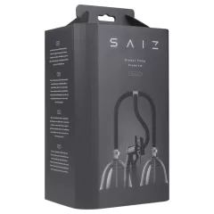 Saiz Premium - dupla mellpumpa - kicsi (átlátszó-fekete)