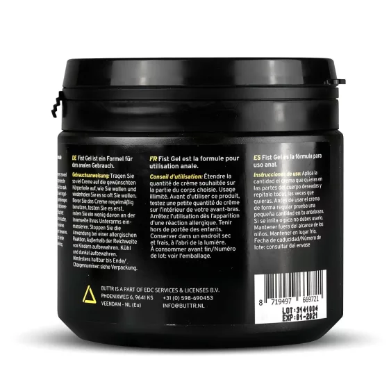 BUTTR Fisting Gel - öklöző, vízbázisú síkosító gél (500ml)