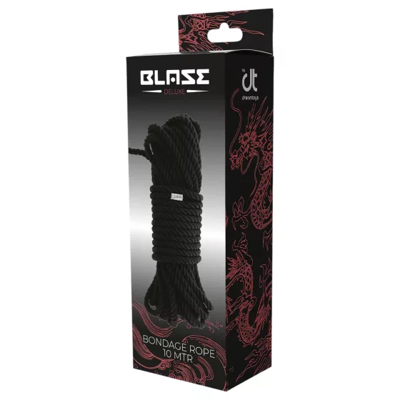 Blaze - bondage kinbaku kötél - 10m (fekete)