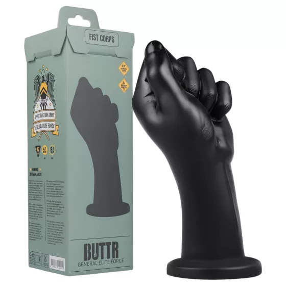 BUTTR Fist Corps - fisting dildó (fekete)