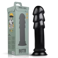 BUTTR Madbull Muzzl - tapadókorongos dildó (fekete)