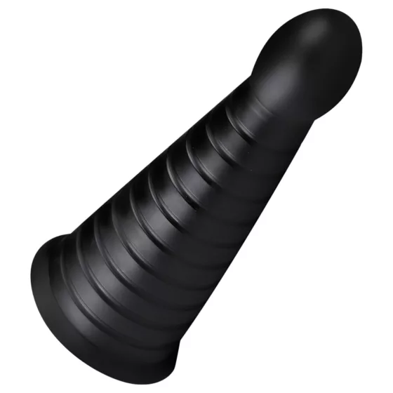BUTTR Devil Dog - tapadókorongos dildó (fekete)