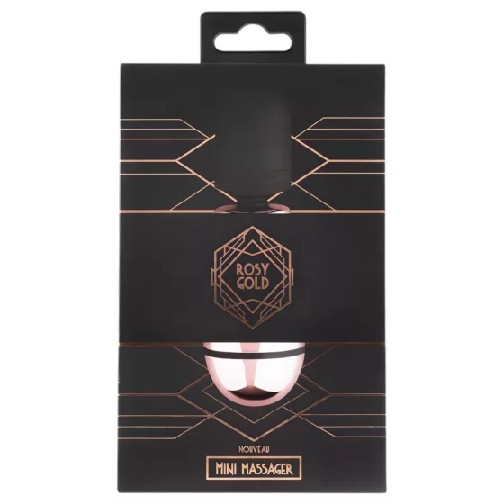 Rosy Gold Mini Wand - akkus, masszírozó vibrátor (rosegold)