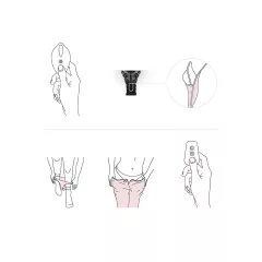   Pantyrebel - fekete high-leg bugyi + rádiós vibrátor (S-L)