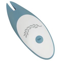 Bloom Tulip - akkus, szilikon csikló vibrátor (türkiz)