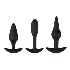   Easytoys Pleasure kit - változatos anál plug szett (fekete)