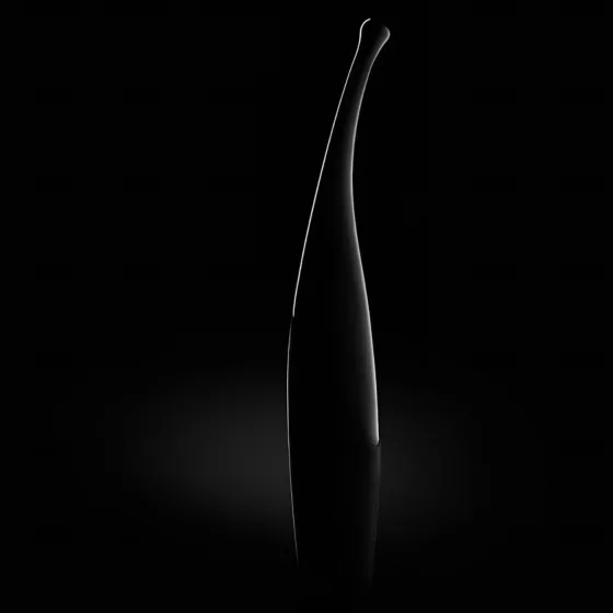 Senzi - akkus, vízálló csikló vibrátor (fekete)