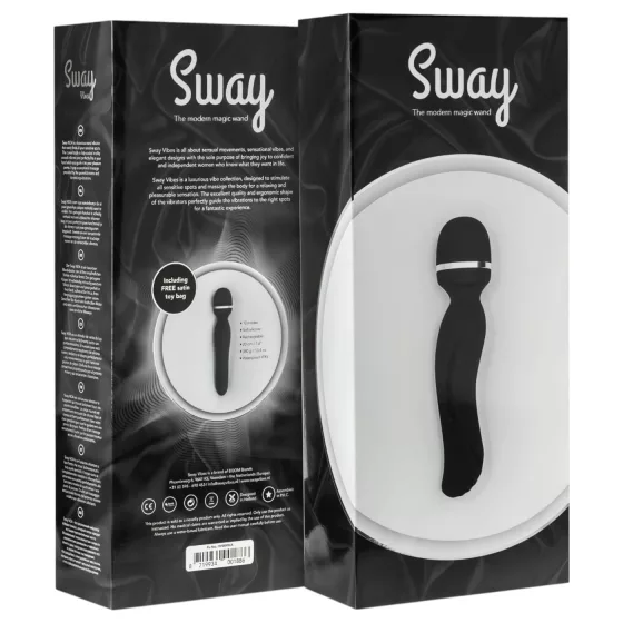 Sway No.4 Wand - akkus, masszírozó vibrátor (fekete)