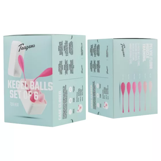 Teazers - 6 db-os kegel golyó szett (pink)