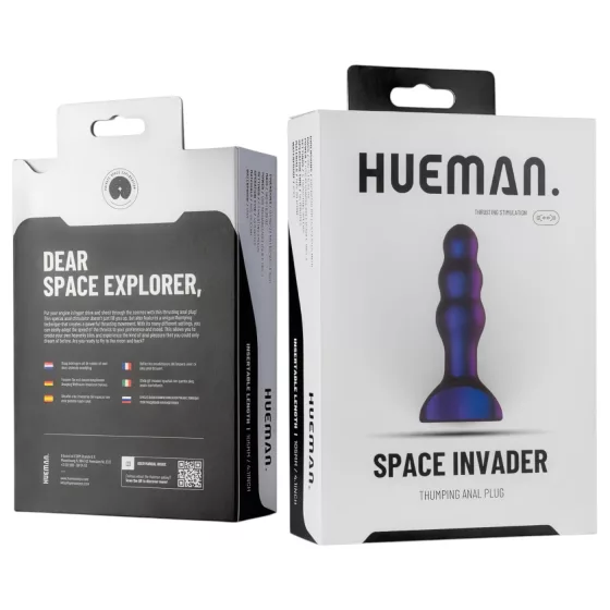 Hueman Space Inveder - akkus anál vibrátor (lila)