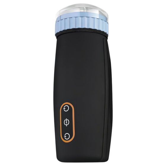 CRUIZR CM05 - akkus, lökő-szívó maszturbátor (fekete-kék)