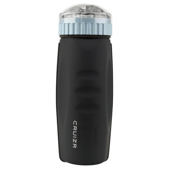 CRUIZR CM05 - akkus, lökő-szívó maszturbátor (fekete-kék)