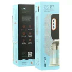   CRUIZR CS07 - akkus, vibrációs péniszpumpa (fekete-átlátszó)