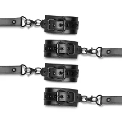 Bedroom Fantasies - boka és csukló bilincs (fekete)