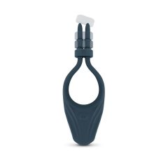 Boners - állítható vibrációs péniszgyűrű (kék)