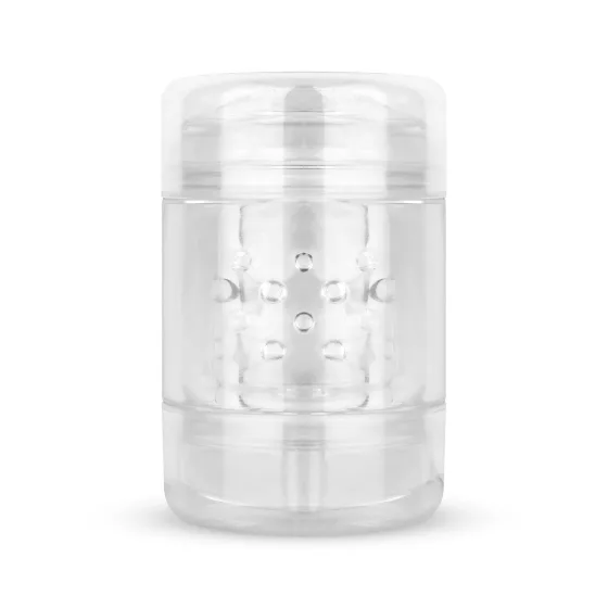 FPPR. - kétvégű maszturbátor - punci & száj (átlátszó)