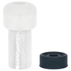   Boners - automatikus péniszpumpa maszturbátor (átlátszó-fekete)