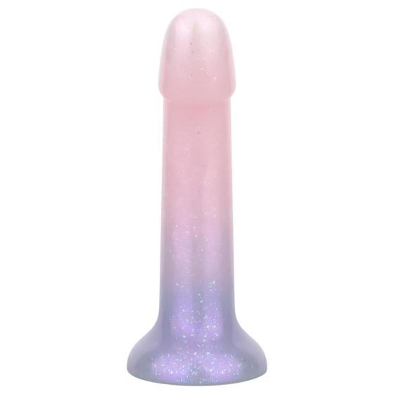 EasyToys Mermaid - csillámos dildó - 15cm (pink)