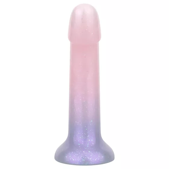 EasyToys Mermaid - csillámos dildó - 15cm (pink)