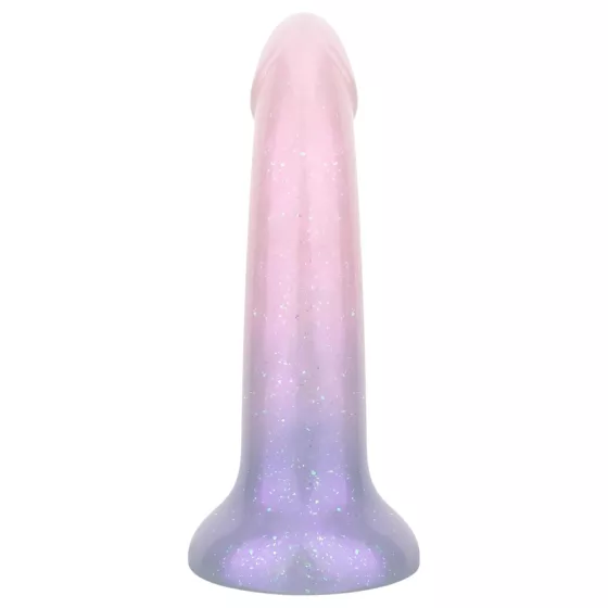 EasyToys Mermaid - csillámos dildó - 15cm (pink)