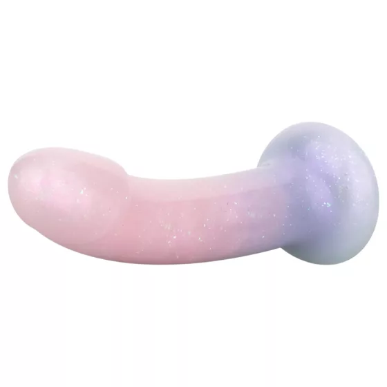 EasyToys Mermaid - csillámos dildó - 15cm (pink)