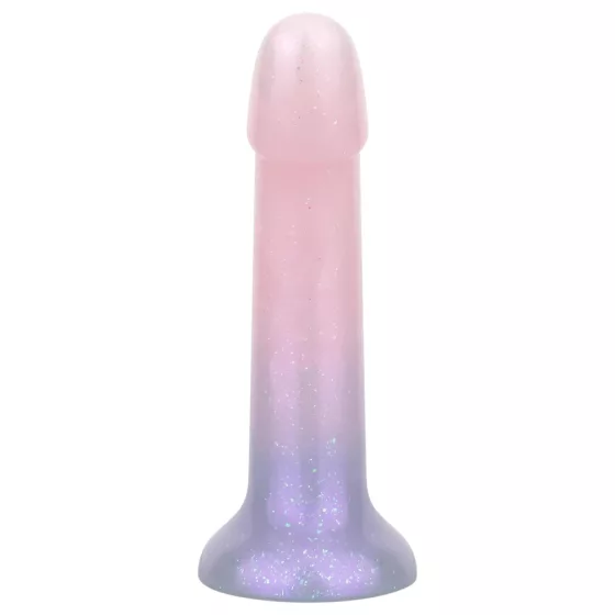 EasyToys Mermaid - csillámos dildó - 19cm (pink)