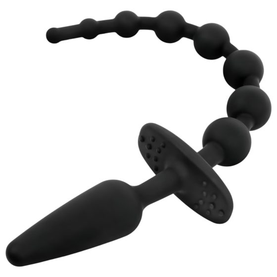 EasyToys - 2in1 anál plug (fekete)