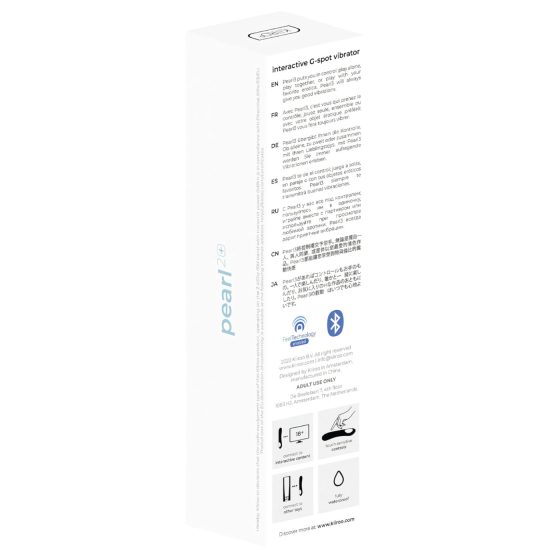 Kiiroo Pearl 2 - interaktív, vízálló G-pont vibrátor (zöld)
