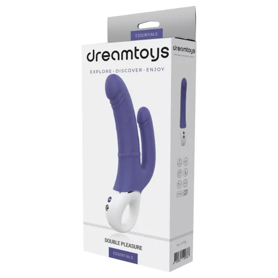 Dreamtoys Essentials - dupla motoros vibrátor (lila)