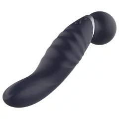 Glam - kétvégű wand vibrátor (sötétszürke)