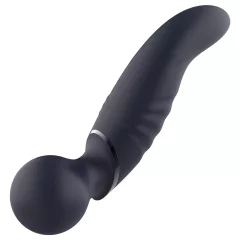 Glam - kétvégű wand vibrátor (sötétszürke)