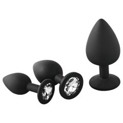 Dreamtoys Fantasstic - anál plug szett - 3db (fekete)
