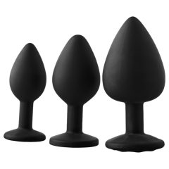 Dreamtoys Fantasstic - anál plug szett - 3db (fekete)