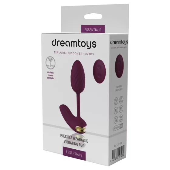 / Dreamtoys Essentials - hordható hajlékony vibrotojás (lila)