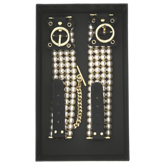 Allure - gyöngyös bokabilincs (fekete)