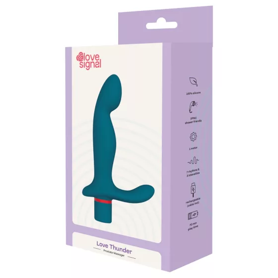 Dreamtoys Love Signal - prosztata masszírozó vibrátor (türkiz)