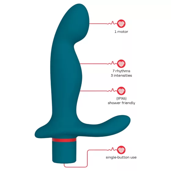 Dreamtoys Love Signal - prosztata masszírozó vibrátor (türkiz)