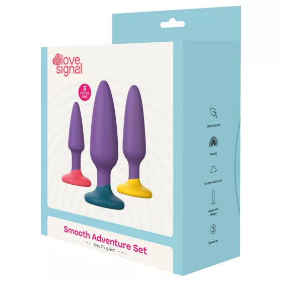 Dreamtoys Love Signal - anál plug szett (lila)