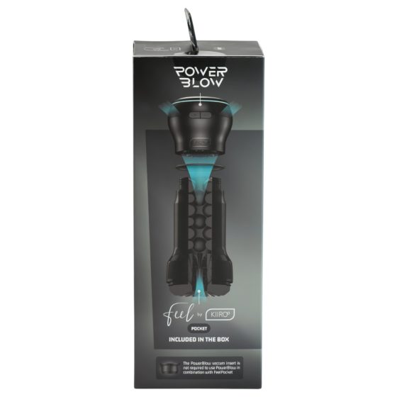 Kiiroo PowerBlow + Feel Pocket zseb maszturbátor (fekete)