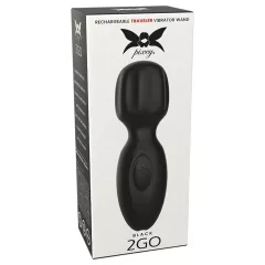 Pixey 2GO - akkus mini masszírozó wand vibrátor (fekete)