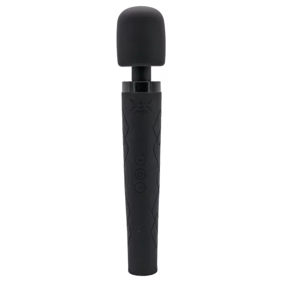 Pixey Deluxe Black Velvet - wand vibrátor M (fekete)