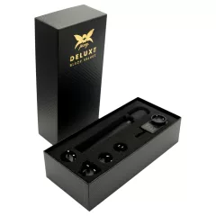 Pixey Deluxe Black Velvet - wand vibrátor M (fekete)