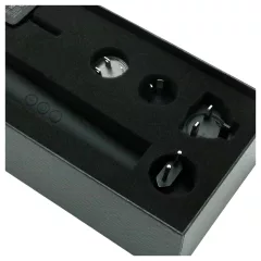 Pixey Deluxe Black Velvet - wand vibrátor M (fekete)