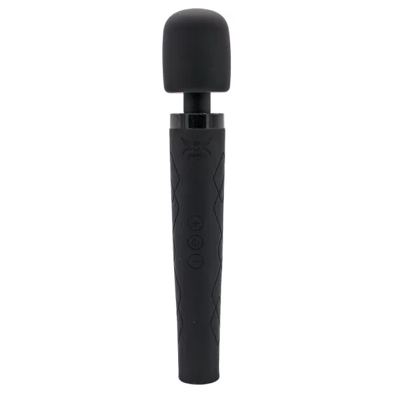 Pixey Deluxe Black Velvet - wand vibrátor L (fekete)