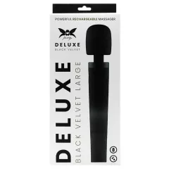 Pixey Deluxe Black Velvet - wand vibrátor L (fekete)