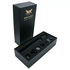 Pixey Deluxe Black Velvet - wand vibrátor L (fekete)